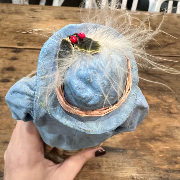 Possible Dreams-Caroler - Blue Jacket with Checkered Skirt (Female) #713337 - Picture 6 of 9